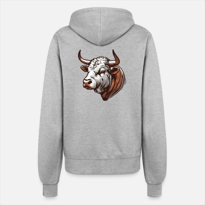 Bull - Women’s Hooded Jacket - heather grey