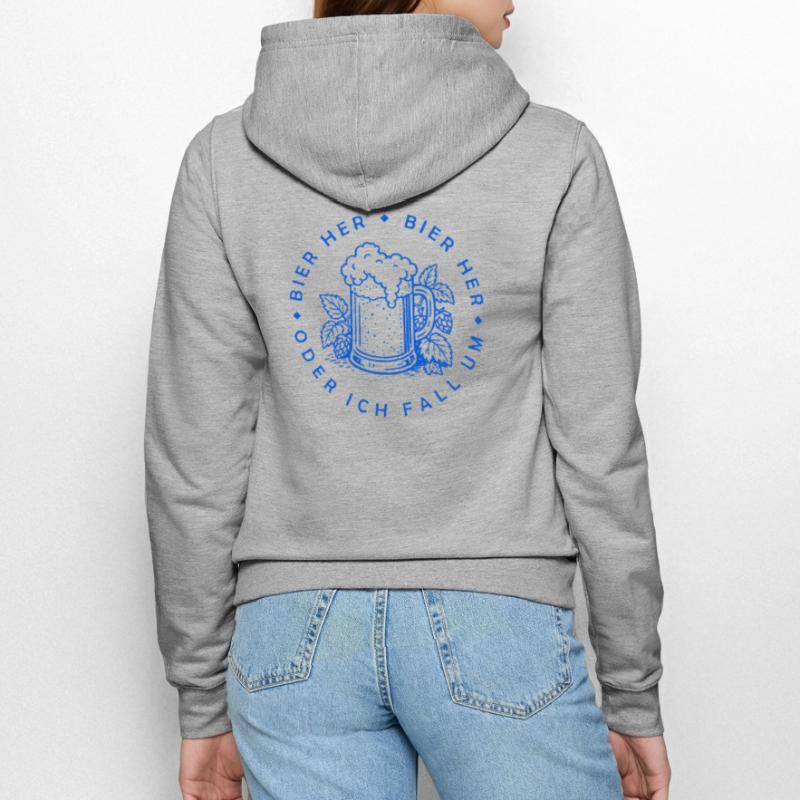 Bees here - Oder ich fall um! Women’s Hooded Jacket