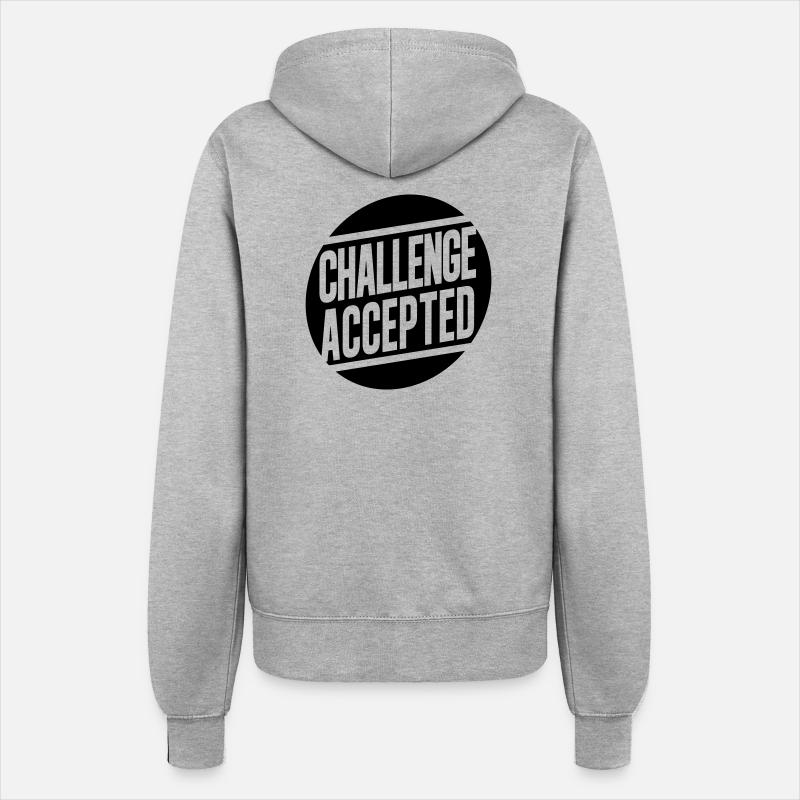 Challenge Accepted - Women’s Hooded Jacket - heather grey