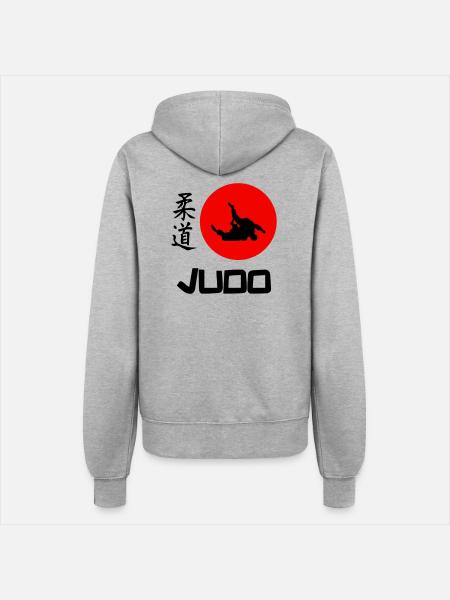 Judo - Frauen Kapuzenjacke - Grau meliert