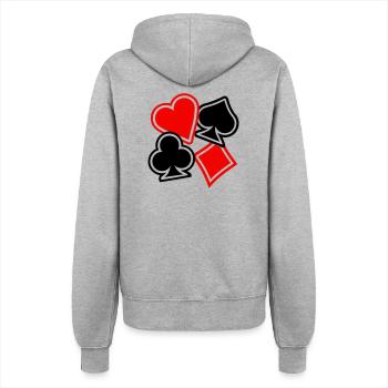 Poker - Veste à capuche Femme - gris chiné - Dos - Maraike (178cm)