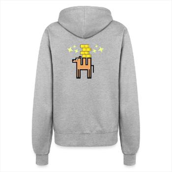 Gold Camel - Women’s Hooded Jacket - heather grey - Back - Maraike (178cm)