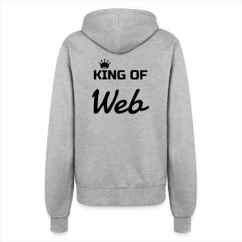Webmaster Internet Web Geek Website - Veste à capuche Femme - gris chiné - Dos - Maraike (178cm)