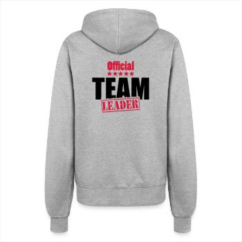 team_leader - Frauen Kapuzenjacke - Grau meliert - Hinten - Maraike (178cm)