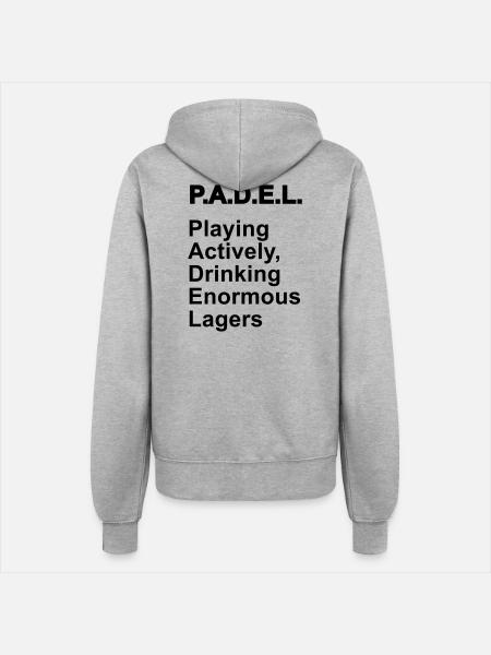 Die Bedeutung von Padel - Frauen Kapuzenjacke - Grau meliert