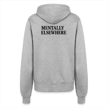 MENTALLY ELSEWHERE - Women’s Hooded Jacket - heather grey - Back - Maraike (178cm)