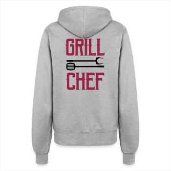 Grill Chef - Women’s Hooded Jacket - heather grey - Back - Maraike (178cm)