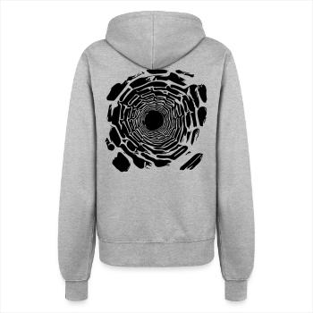Black hole - Women’s Hooded Jacket - heather grey - Back - Maraike (178cm)