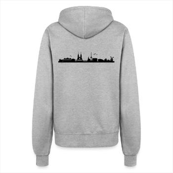 Skyline Bremen - Veste à capuche Femme - gris chiné - Dos - Maraike (178cm)