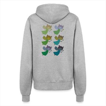 Fee 6fold multicoloured - Women’s Hooded Jacket - heather grey - Back - Maraike (178cm)