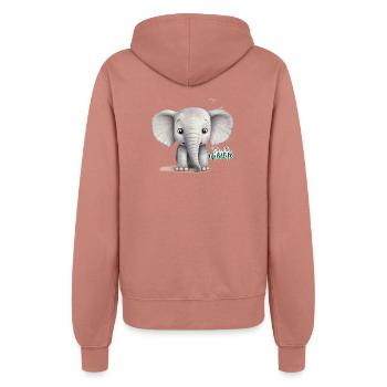 Save the wildlife !! - Veste à capuche Femme - rose poudré - Dos - Maraike (178cm)