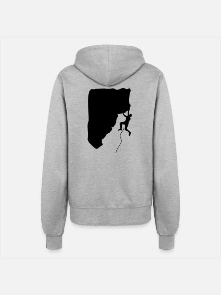 Escalade, corde, les noeuds, la montagne, la - Veste à capuche Femme - gris chiné