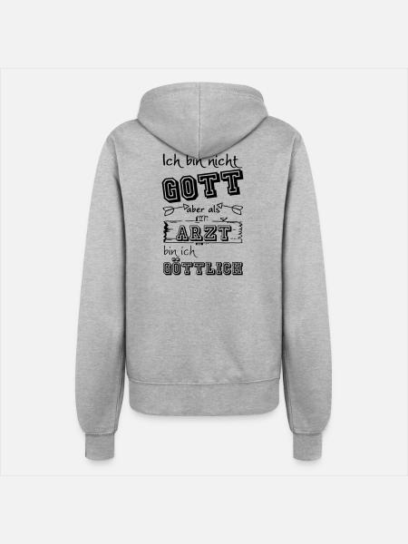 Göttlicher Arzt Geschenk - Frauen Kapuzenjacke - Grau meliert