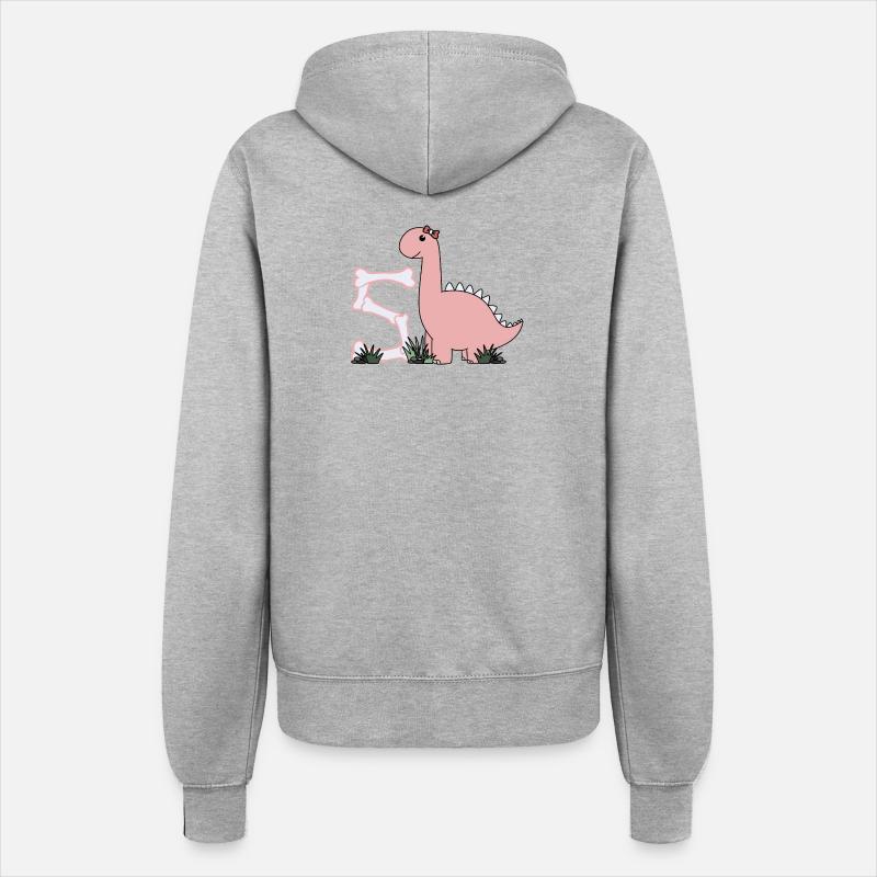 Letter S - Women’s Hooded Jacket - heather grey