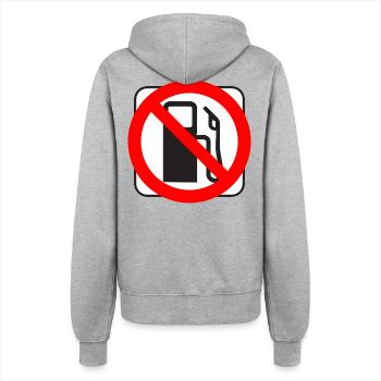 STOP Prix des réservoirs Essence, Diesel, Station-service - Veste à capuche Femme - gris chiné - Dos - Maraike (178cm)