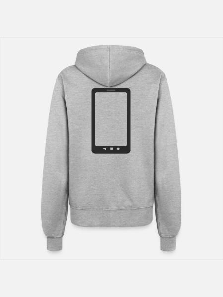 Handy! Geschenkidee Geschenk - Frauen Kapuzenjacke - Grau meliert