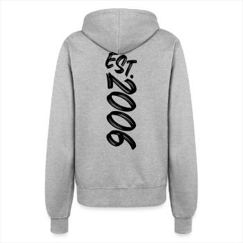 Estimé 2006 - Établi en 2006 - Cadeau d’anniversaire - Veste à capuche Femme - gris chiné - Dos - Maraike (178cm)