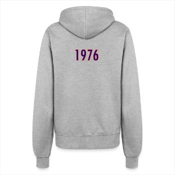 Jahreszahl 1976 Neonstil - Frauen Kapuzenjacke - Grau meliert - Hinten - Maraike (178cm)