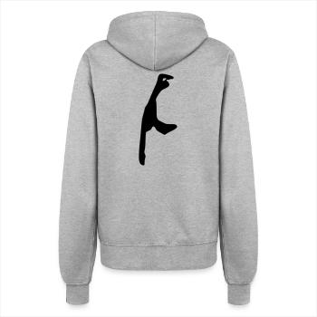 Sylt - Women’s Hooded Jacket - heather grey - Back - Maraike (178cm)