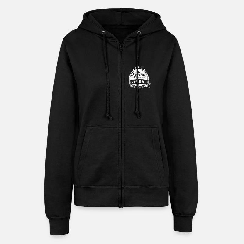 Legend since 1988 - Frauen Kapuzenjacke - Schwarz