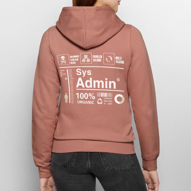 Sys admin programmier Ordinateur Nerd pc Platine cpu Veste à capuche Femme