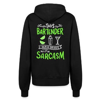 Barman - Veste à capuche Femme - noir - Dos - Maraike (178cm)