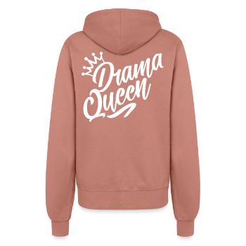 drama queen - Women’s Hooded Jacket - dusky rose - Back - Maraike (178cm)
