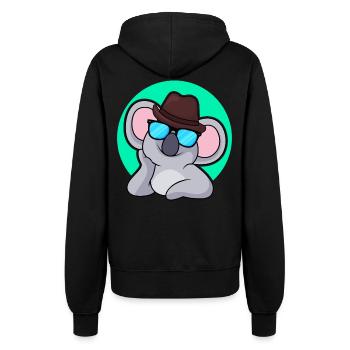 Detective Koala - Women’s Hooded Jacket - black - Back - Maraike (178cm)