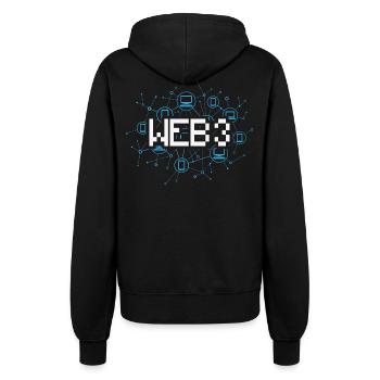 Web3 (en anglais) - Veste à capuche Femme - noir - Dos - Maraike (178cm)