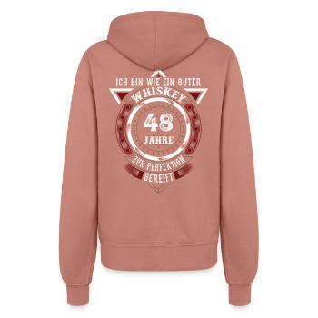48. Geburtstag Whiskey Whisky - Frauen Kapuzenjacke - Altrosa - Hinten - Maraike (178cm)