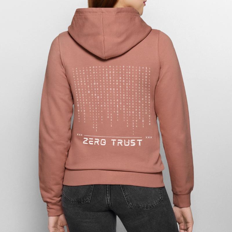 Zero Trust Binary Code Women’s Hooded Jacket