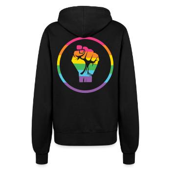 Mois de la fierté LGBTQ - Fierté ! - Veste à capuche Femme - noir - Dos - Maraike (178cm)