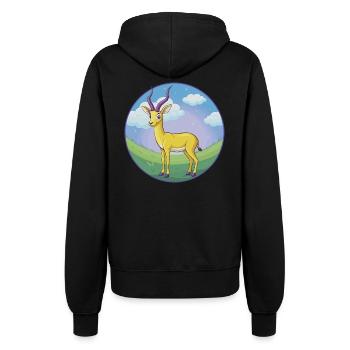 Impala Niedliche Kawaii Cartoon Clipart Tier Haustier - Frauen Kapuzenjacke - Schwarz - Hinten - Maraike (178cm)