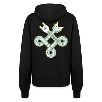 Celtic Knot Gitaar - Vrouwen ziphoodie - zwart - Achter - Maraike (178cm)