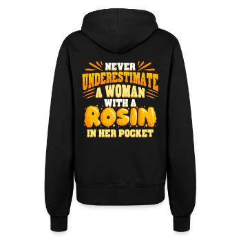 Contortionist Contortion Rosin In Her Pocket - Women’s Hooded Jacket - black - Back - Maraike (178cm)