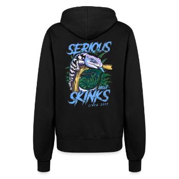 Pris au sérieux au sujet des scinques à langue bleue depuis 2017 - Veste à capuche Femme - noir - Dos - Maraike (178cm)