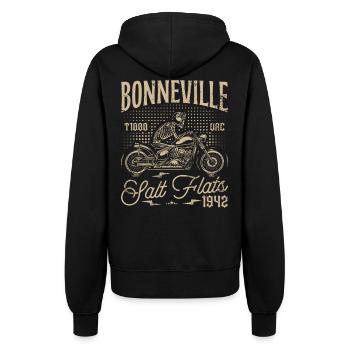Bonneville Salt Flats Moto Anniversaire 1942 - Veste à capuche Femme - noir - Dos - Maraike (178cm)