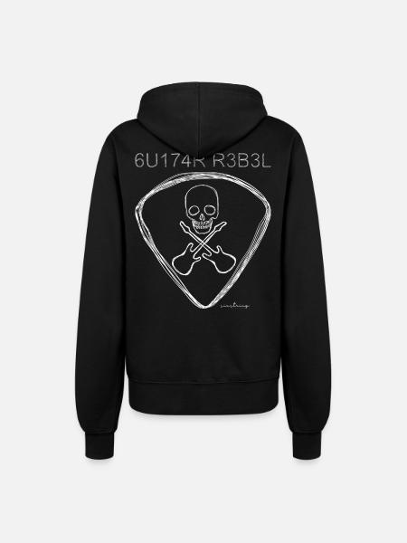 Guitare Rebel - Veste à capuche Femme - noir