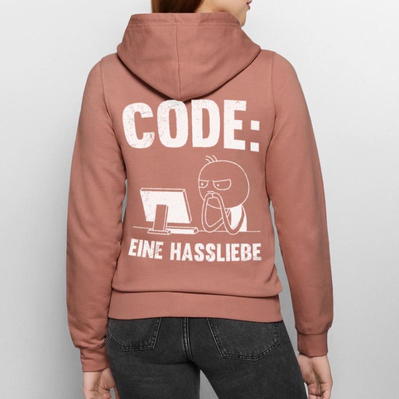 Coder CODE EINE HASSLIEBE LUSTIG Frauen Kapuzenjacke