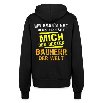 Builder Gift - Women’s Hooded Jacket - black - Back - Maraike (178cm)