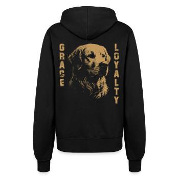 Golden Retriever Grâce Loyauté - Veste à capuche Femme - noir - Dos - Maraike (178cm)