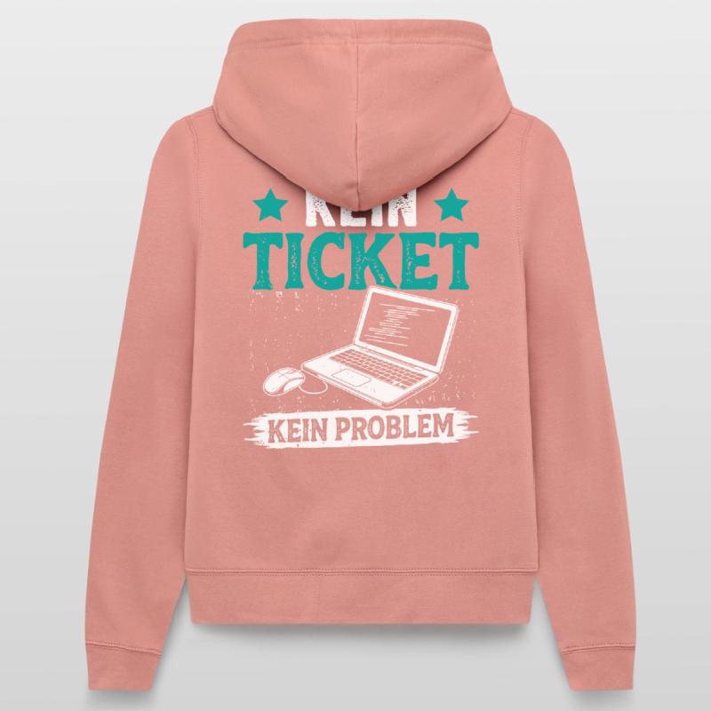 Nerd Computer NO TICKET NO PROBLEM FUNNY Women’s Hooded Jacket