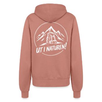 Abenteuer-Rucksackwandern - Frauen Kapuzenjacke - Altrosa - Hinten - Maraike (178cm)