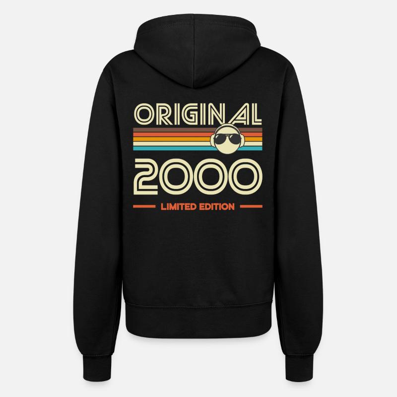 Originale Retro Limited Edition von 2000 - Frauen Kapuzenjacke - Schwarz