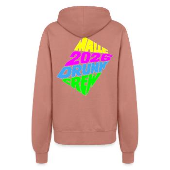 Malle 2026 Équipe Ivre - Veste à capuche Femme - rose poudré - Dos - Maraike (178cm)
