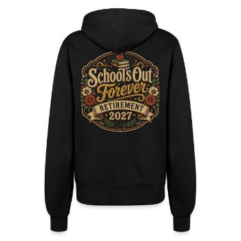 Lehrer-Retreat 2027 | Schul-Finie-Humor - Frauen Kapuzenjacke - Schwarz - Hinten - Maraike (178cm)