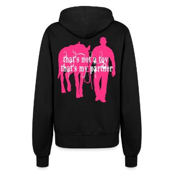 its_not_a_toy - Frauen Kapuzenjacke - Schwarz - Hinten - Maraike (178cm)