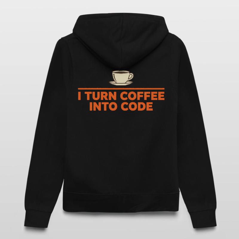 Je transforme le café en code – Programmer Retro Veste à capuche Femme