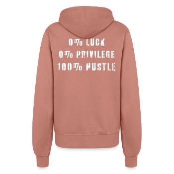 Citation de l’agitation Pas de chance Privilège - Veste à capuche Femme - rose poudré - Dos - Maraike (178cm)