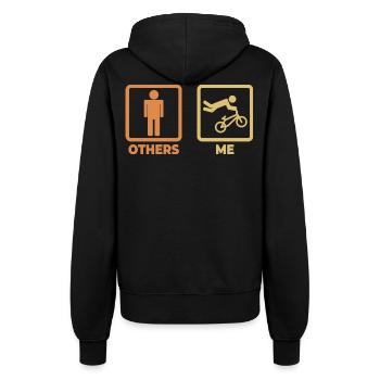 BMX Joke - Women’s Hooded Jacket - black - Back - Maraike (178cm)